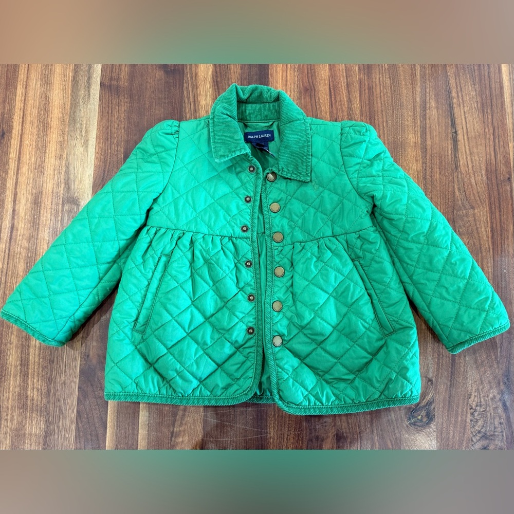 Ralph Lauren Kids Emerald Quilted Puffer Jacket